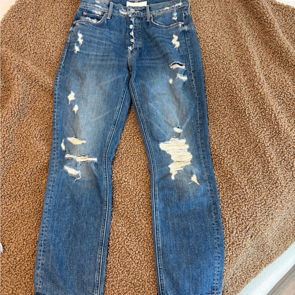 MOTHER Light Blue Denim Jeans